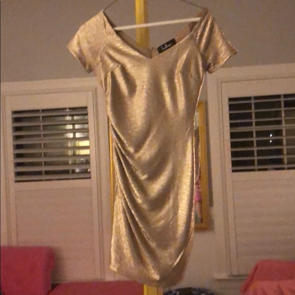 Gold dress